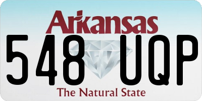 AR license plate 548UQP