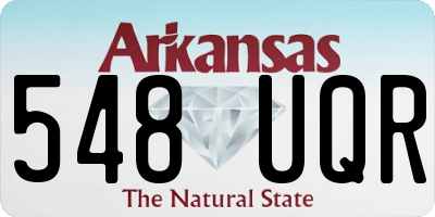 AR license plate 548UQR