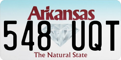 AR license plate 548UQT