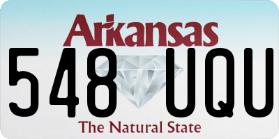 AR license plate 548UQU
