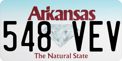 AR license plate 548VEV
