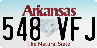 AR license plate 548VFJ