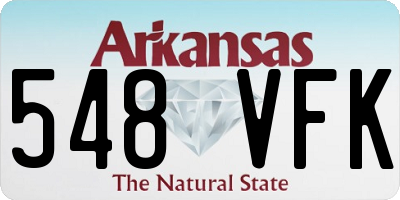 AR license plate 548VFK