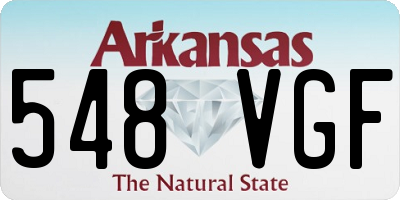 AR license plate 548VGF