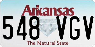 AR license plate 548VGV