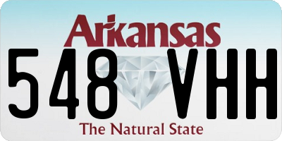 AR license plate 548VHH