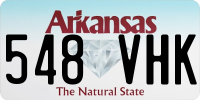 AR license plate 548VHK