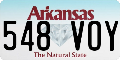 AR license plate 548VOY