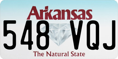 AR license plate 548VQJ