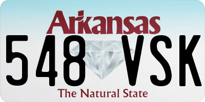 AR license plate 548VSK