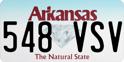 AR license plate 548VSV
