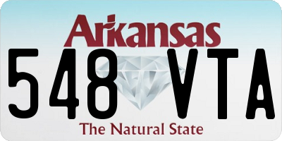 AR license plate 548VTA