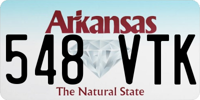 AR license plate 548VTK