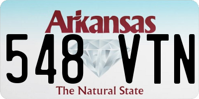 AR license plate 548VTN