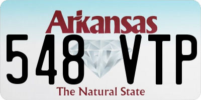 AR license plate 548VTP