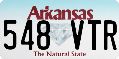 AR license plate 548VTR