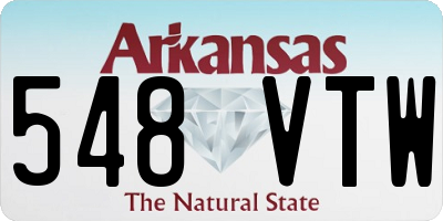 AR license plate 548VTW