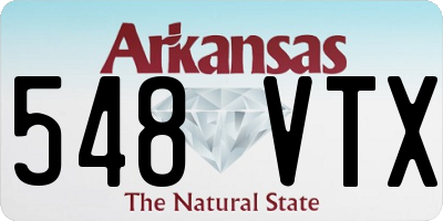 AR license plate 548VTX