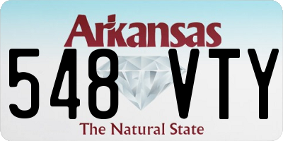 AR license plate 548VTY