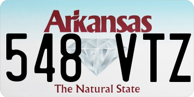 AR license plate 548VTZ