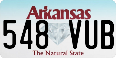 AR license plate 548VUB