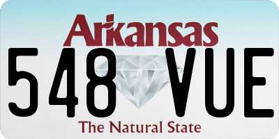 AR license plate 548VUE
