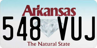 AR license plate 548VUJ