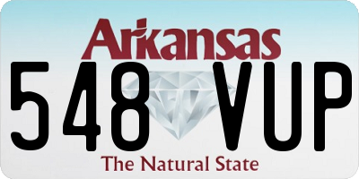 AR license plate 548VUP