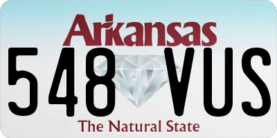 AR license plate 548VUS