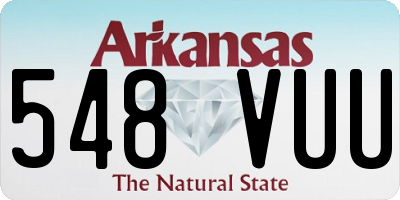 AR license plate 548VUU
