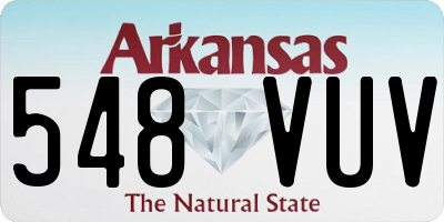 AR license plate 548VUV