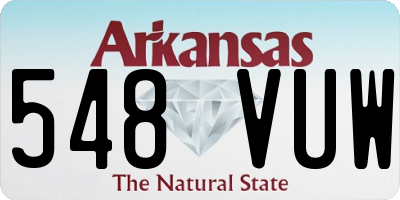 AR license plate 548VUW