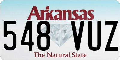 AR license plate 548VUZ