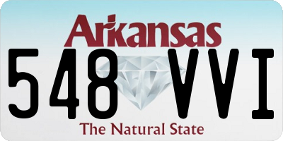 AR license plate 548VVI