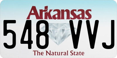 AR license plate 548VVJ