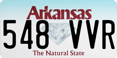 AR license plate 548VVR