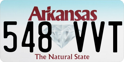 AR license plate 548VVT