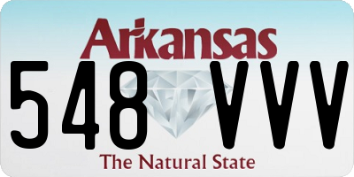 AR license plate 548VVV