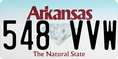 AR license plate 548VVW