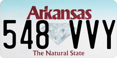 AR license plate 548VVY