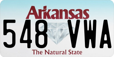 AR license plate 548VWA