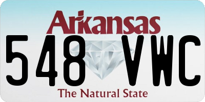 AR license plate 548VWC
