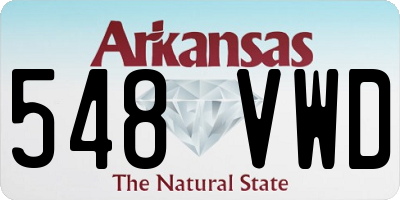 AR license plate 548VWD