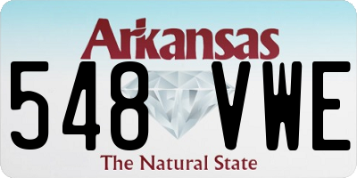 AR license plate 548VWE