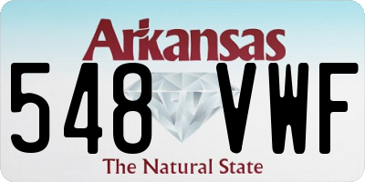 AR license plate 548VWF