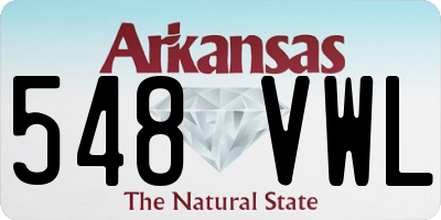 AR license plate 548VWL