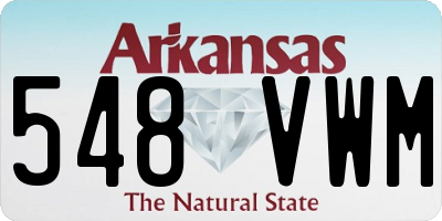 AR license plate 548VWM