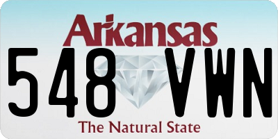 AR license plate 548VWN
