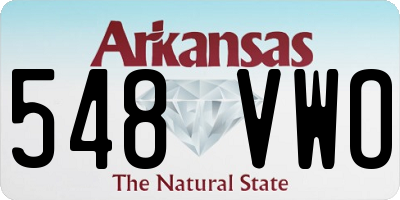 AR license plate 548VWO