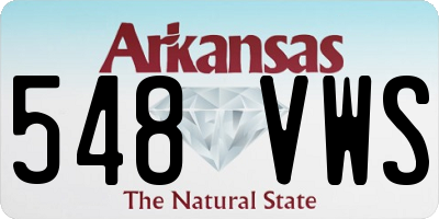 AR license plate 548VWS
